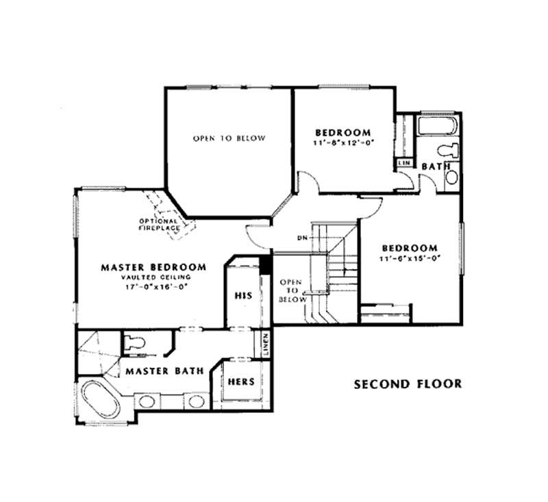 SECOND LEVEL FLOOR PLAN