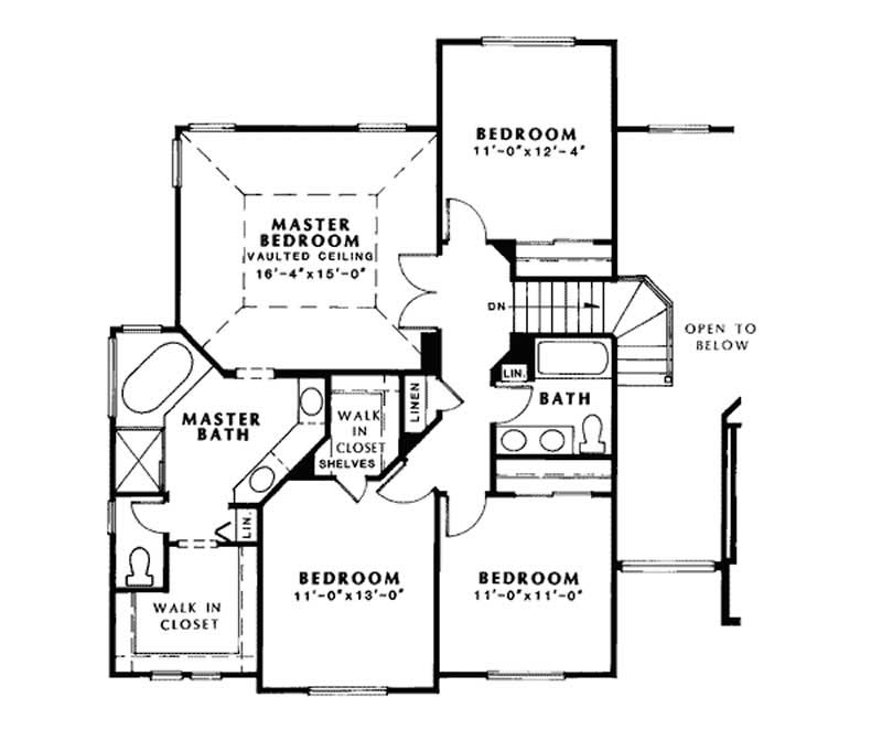 SECOND LEVEL FLOOR PLAN