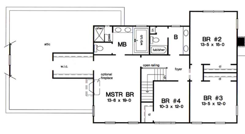 SECOND LEVEL FLOOR PLAN