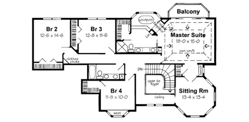 SECOND LEVEL FLOOR PLAN
