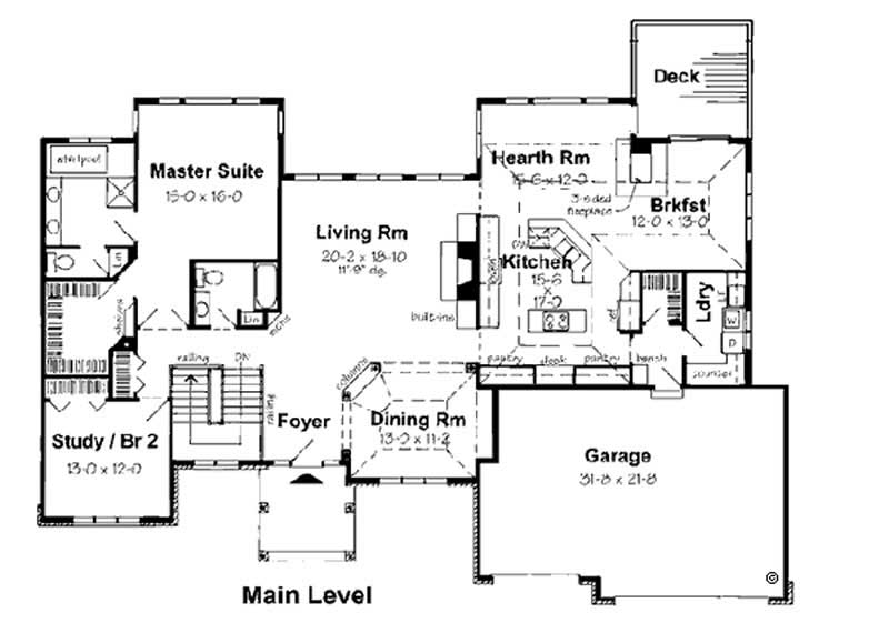MAIN LEVEL FLOOR PLAN