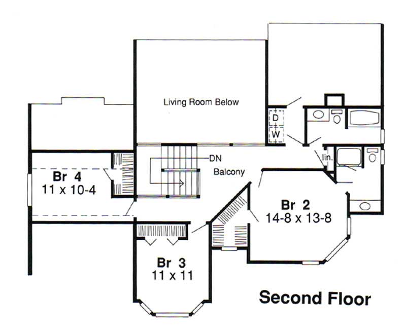 SECOND LEVEL FLOOR PLAN