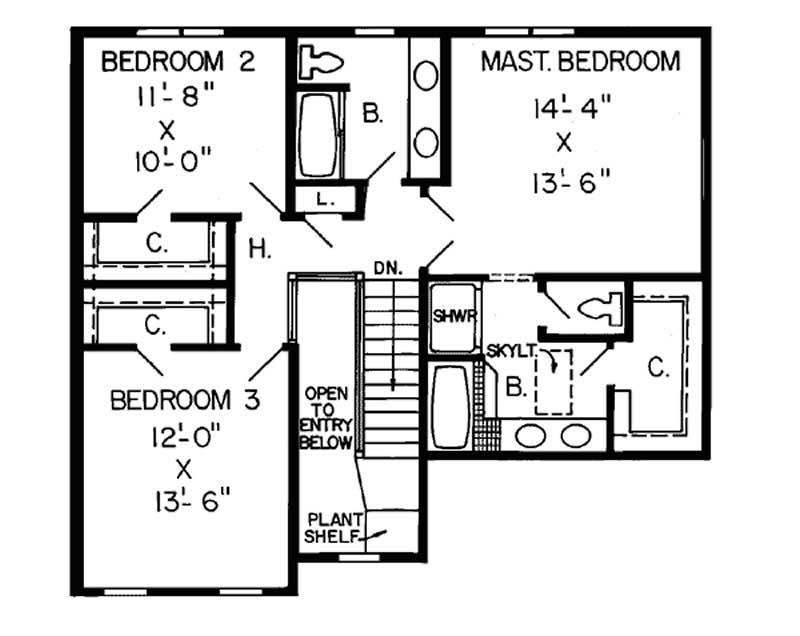 SECOND LEVEL FLOOR PLAN