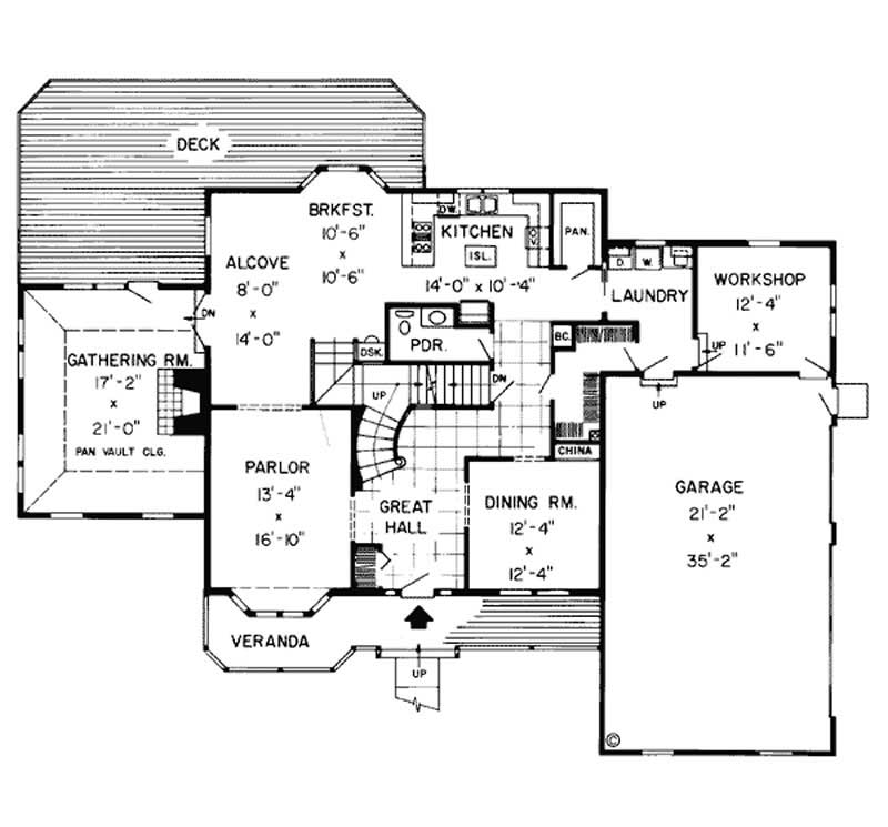 MAIN LEVEL FLOOR PLAN