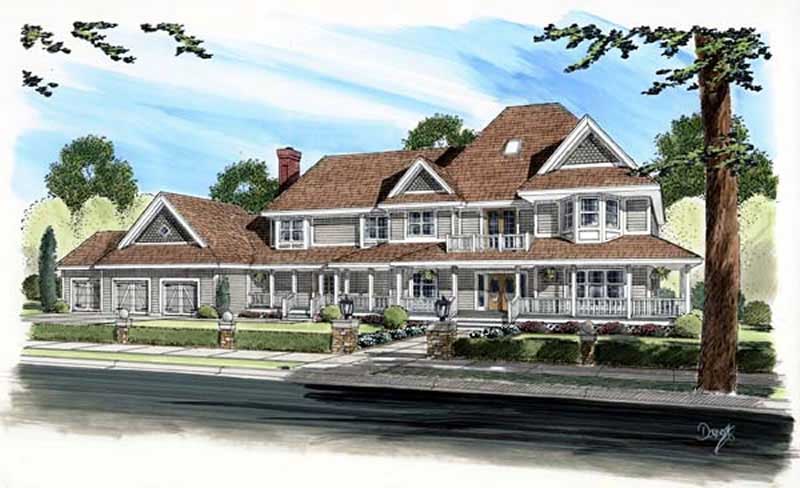 5-Bedroom, 4963 Sq Ft Craftsman House Plan - 131-1190 - Front Exterior