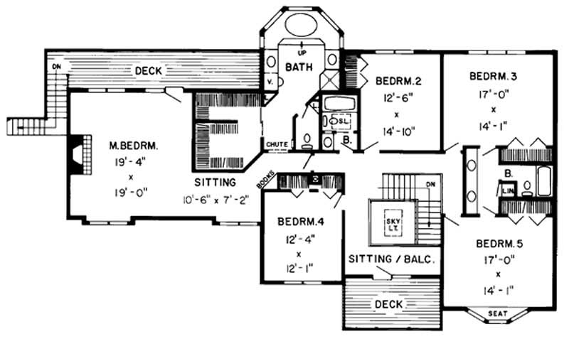 SECOND LEVEL FLOOR PLAN