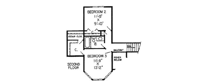 SECOND LEVEL FLOOR PLAN