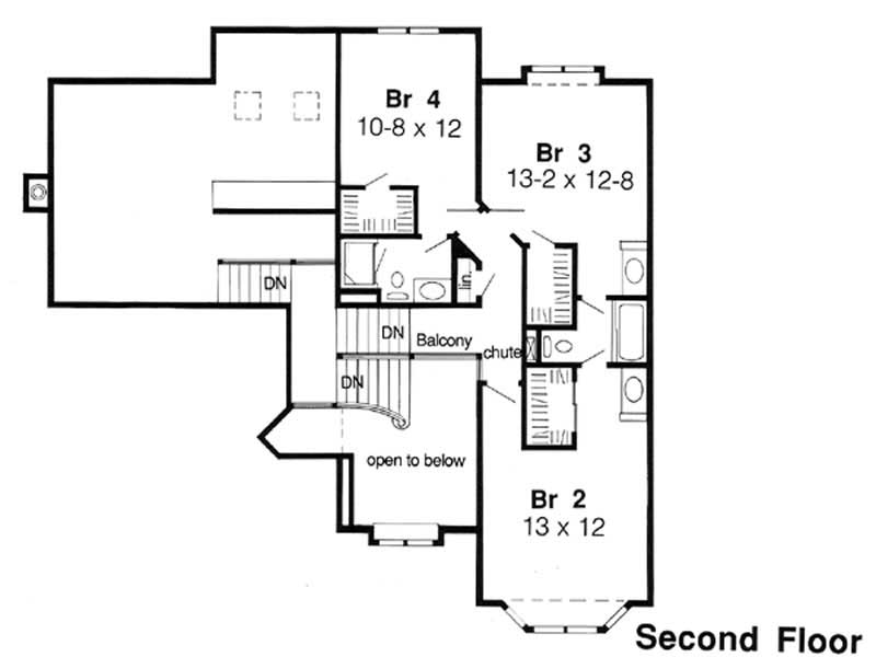 SECOND LEVEL FLOOR PLAN