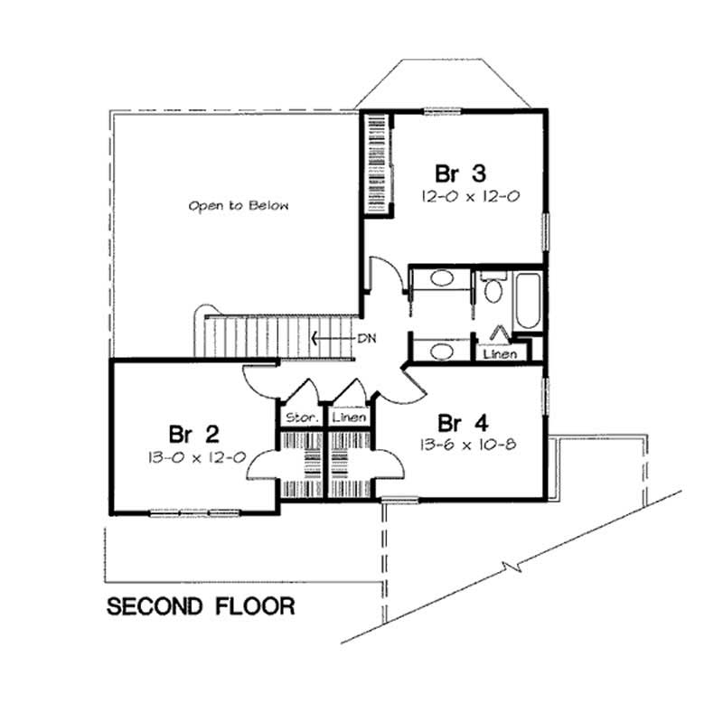 SECOND LEVEL FLOOR PLAN