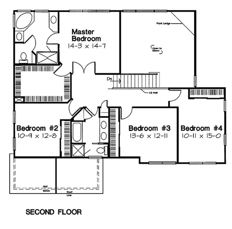 SECOND LEVEL FLOOR PLAN