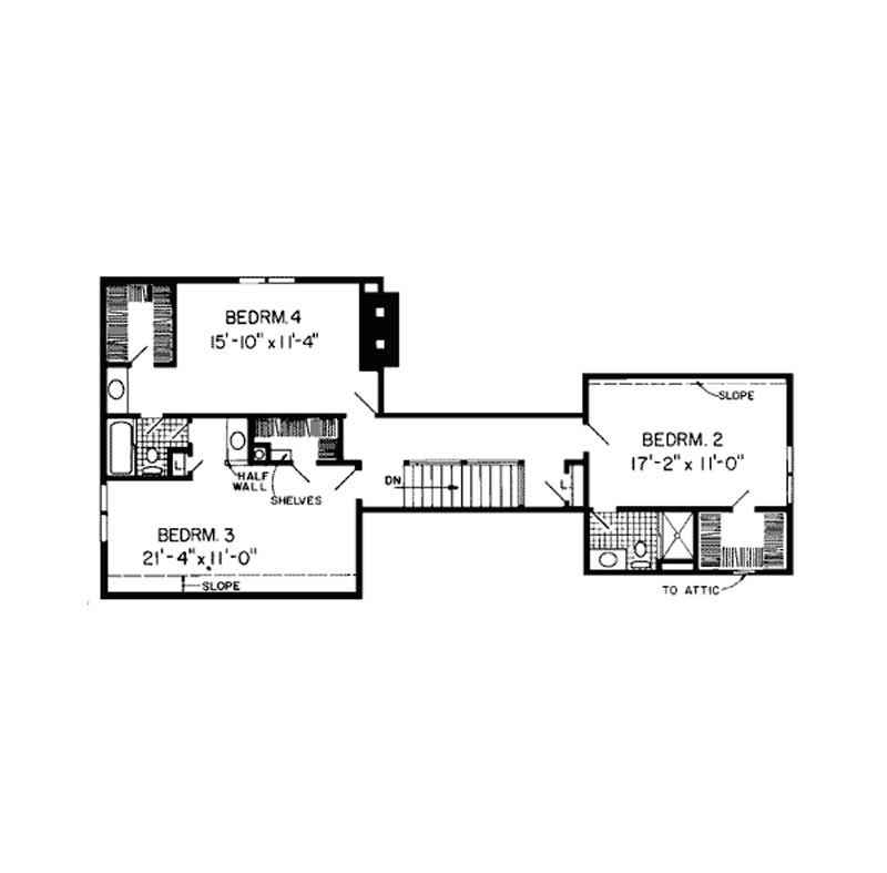 SECOND LEVEL FLOOR PLAN