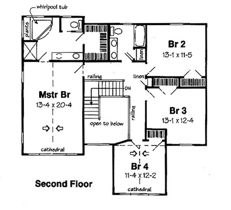 SECOND LEVEL FLOOR PLAN