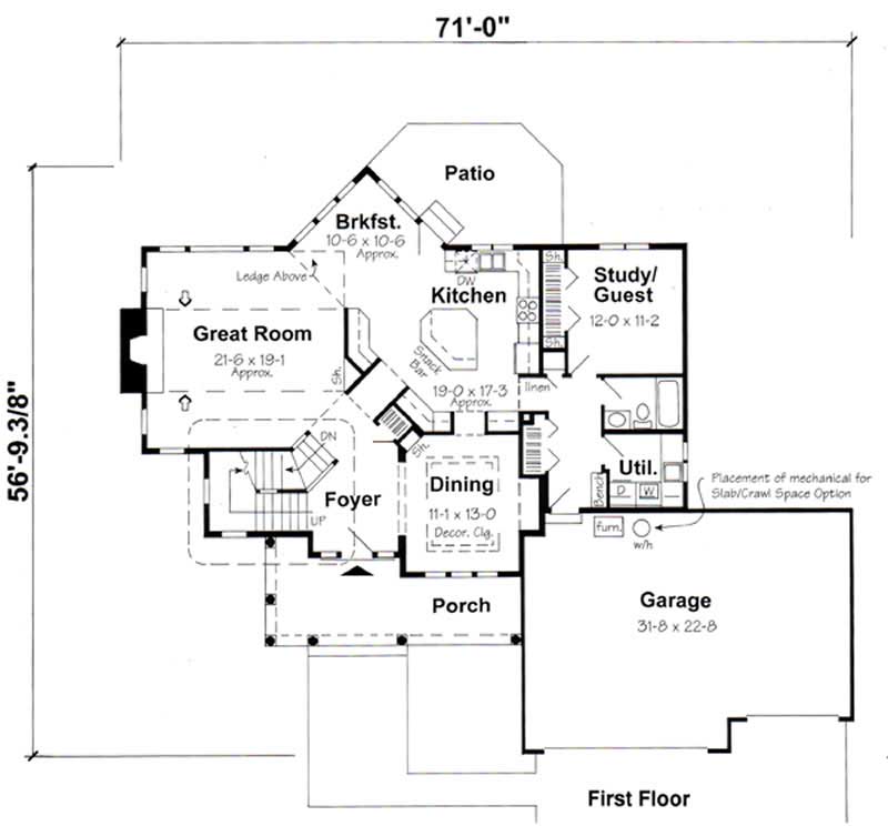 MAIN LEVEL FLOOR PLAN