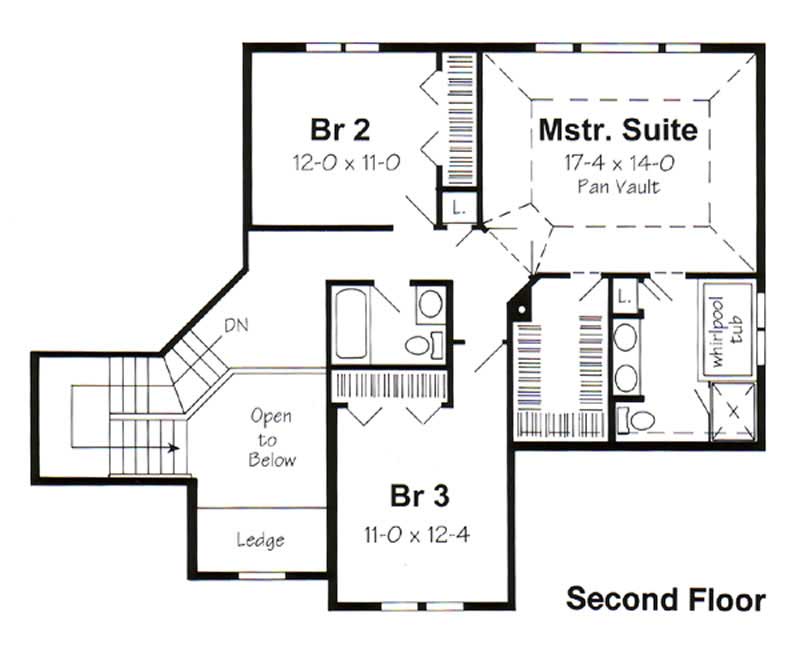 SECOND LEVEL FLOOR PLAN