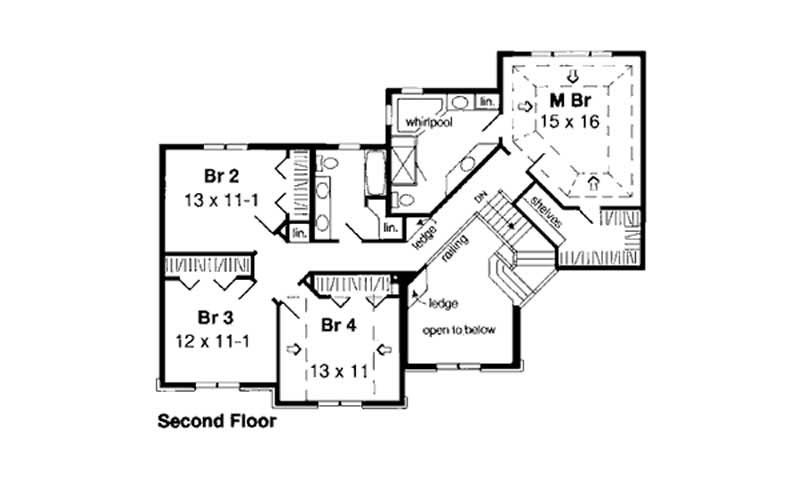 SECOND LEVEL FLOOR PLAN