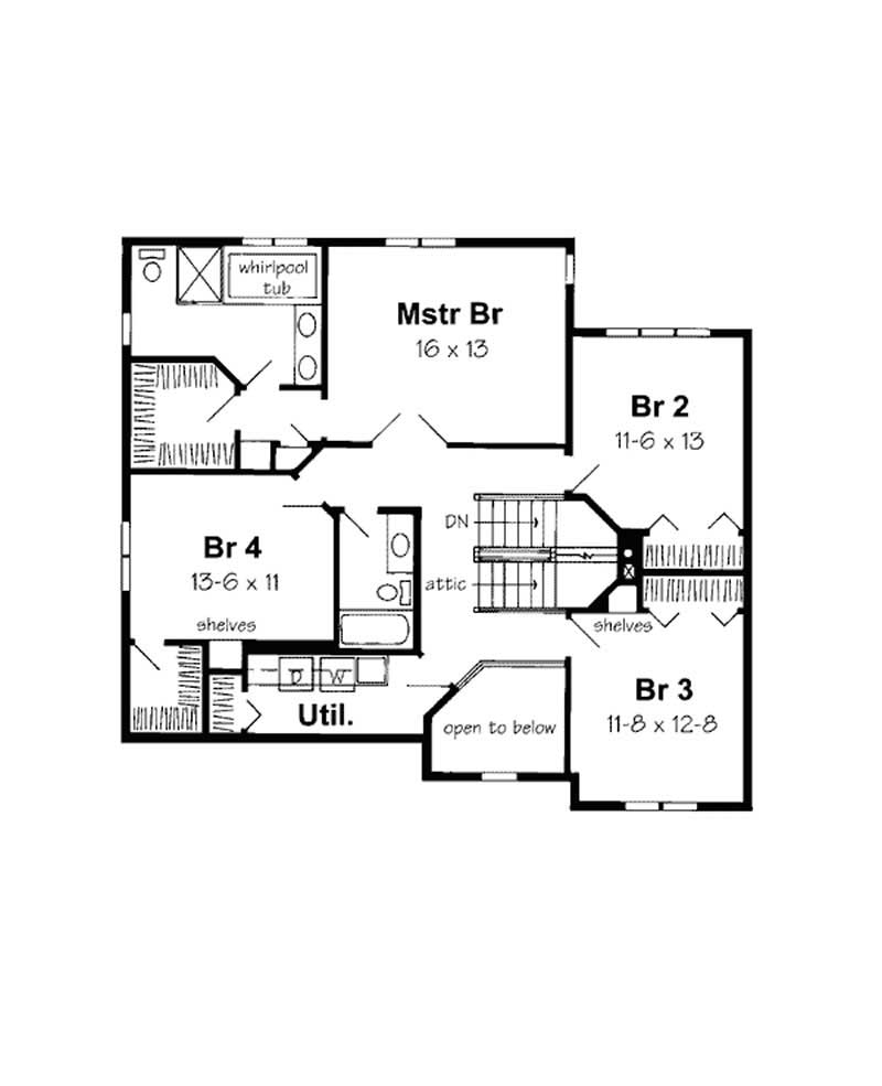 SECOND LEVEL FLOOR PLAN