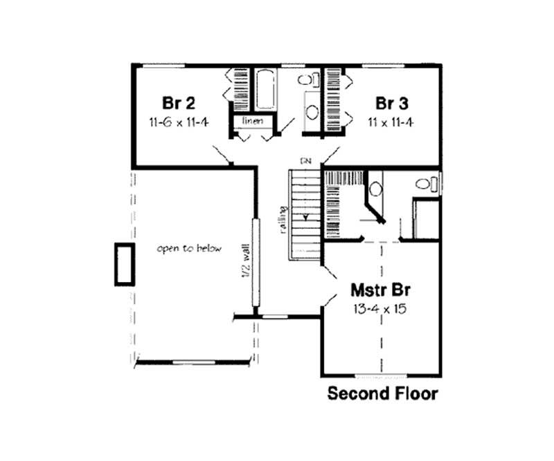 SECOND LEVEL FLOOR PLAN