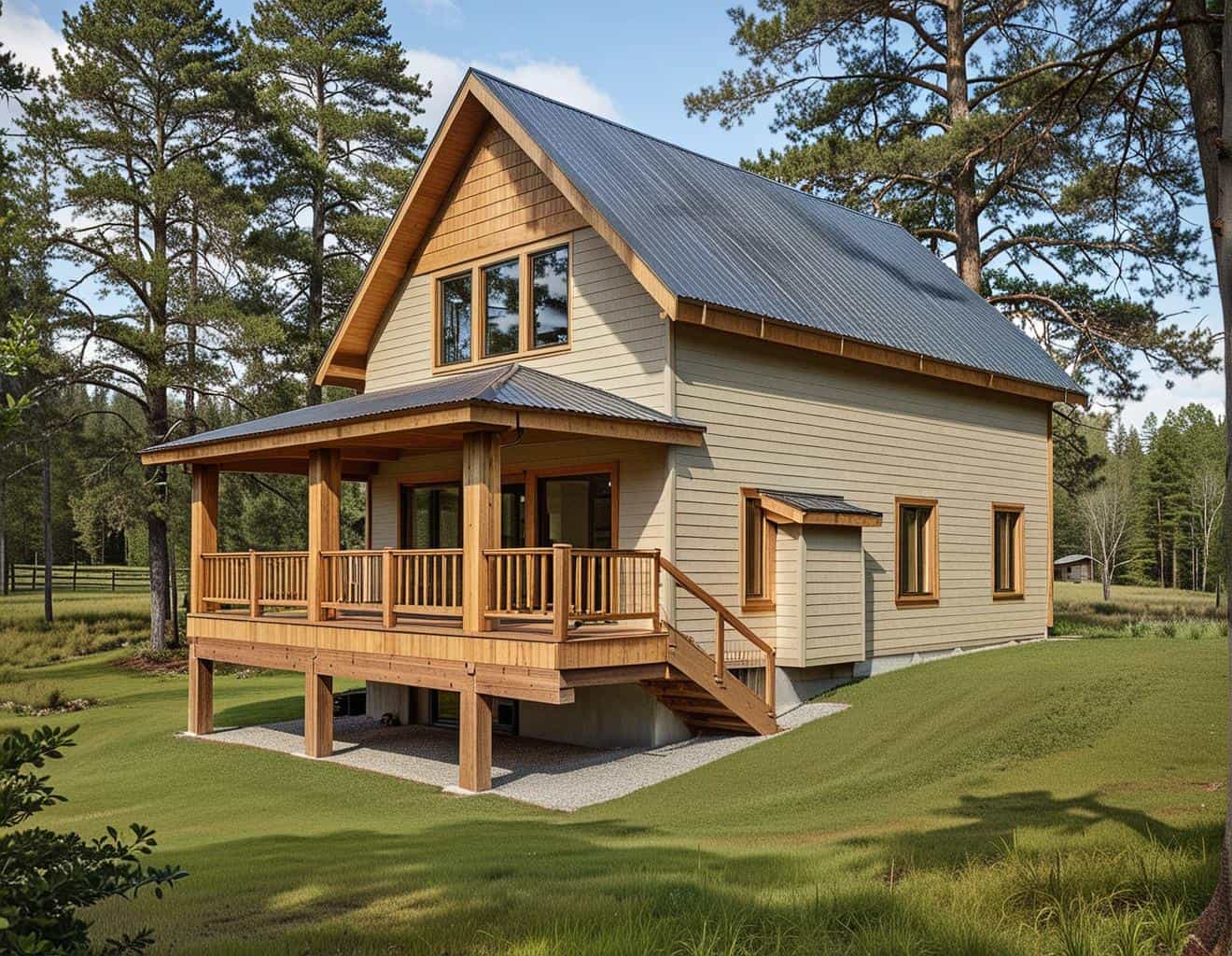 1-Bedroom, 1140 Sq Ft House Plan - 132-1105 - Front Exterior