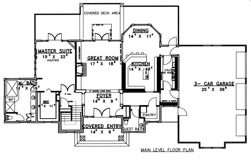 MAIN LEVEL FLOOR PLAN