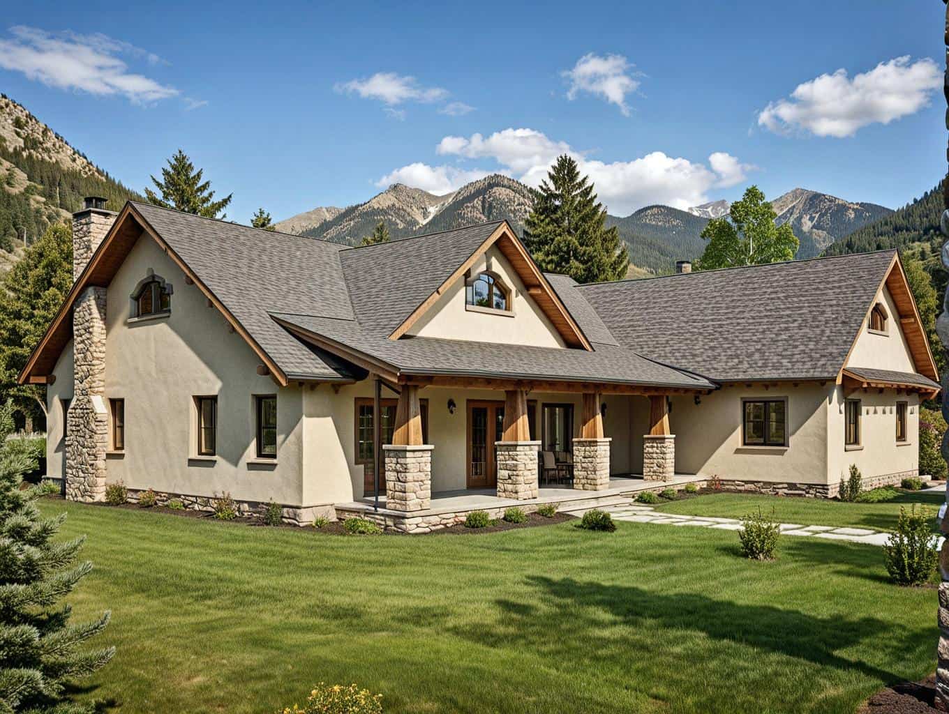 2-Bedroom, 2427 Sq Ft Concrete Block/ ICF Design House Plan - 132-1208 - Front Exterior