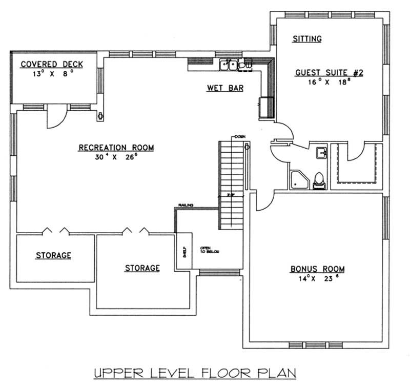 SECOND LEVEL FLOOR PLAN