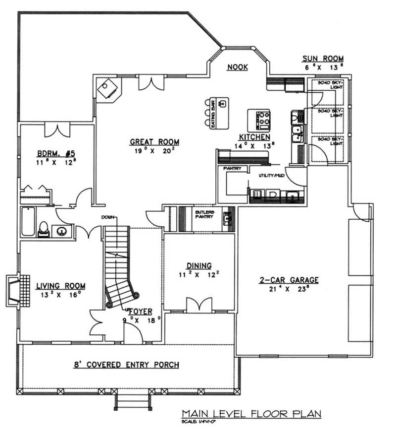MAIN LEVEL FLOOR PLAN