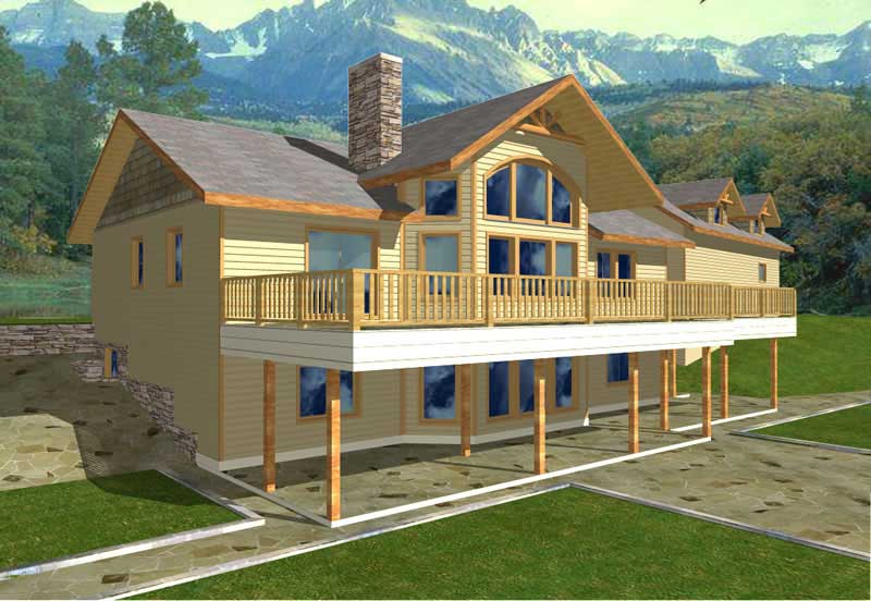 4-Bedroom, 1838 Sq Ft Concrete Block/ ICF Design Home Plan - 132-1239 - Main Exterior
