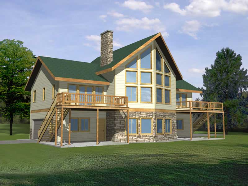4-Bedroom, 3828 Sq Ft Concrete Block/ ICF Design Home Plan - 132-1240 - Main Exterior