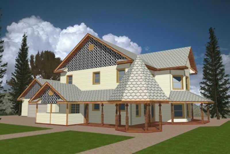 3-Bedroom, 2312 Sq Ft Concrete Block/ ICF Design Home Plan - 132-1241 - Main Exterior