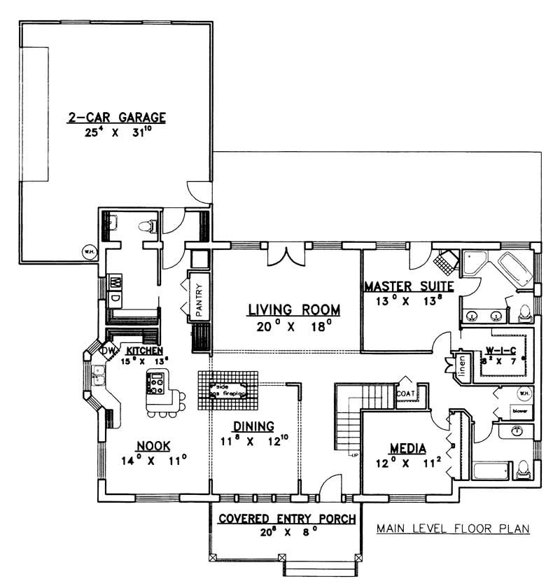 MAIN LEVEL FLOOR PLAN