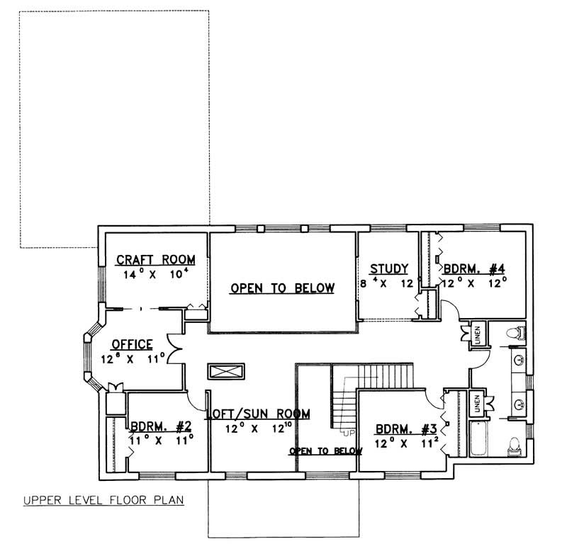 SECOND LEVEL FLOOR PLAN