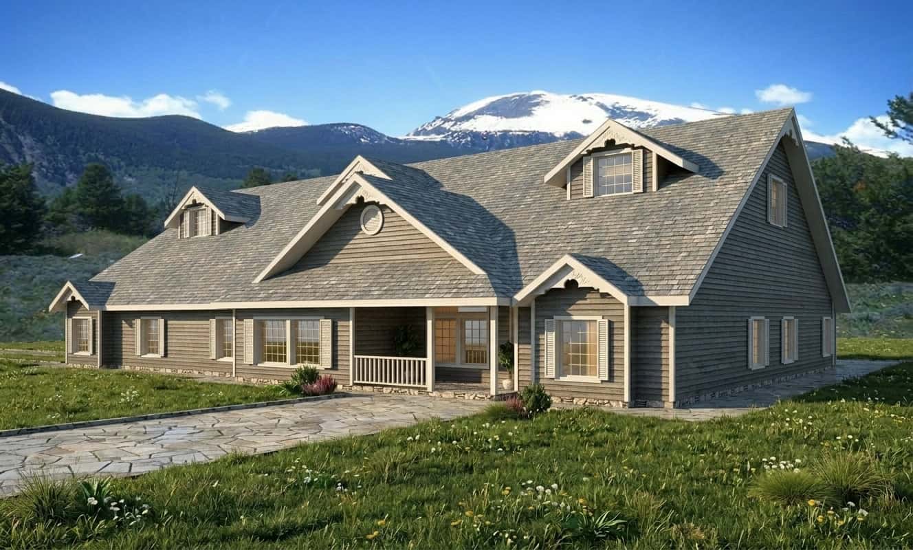15-Bedroom, 5997 Sq Ft Multi-Unit House Plan - 132-1274 - Front Exterior