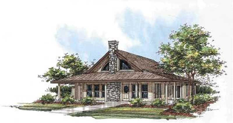 2-Bedroom, 2008 Sq Ft Concrete Block/ ICF Design House Plan - 132-1279 - Front Exterior