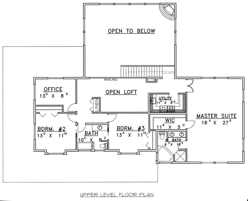 UPPER LEVEL FLOOR PLAN