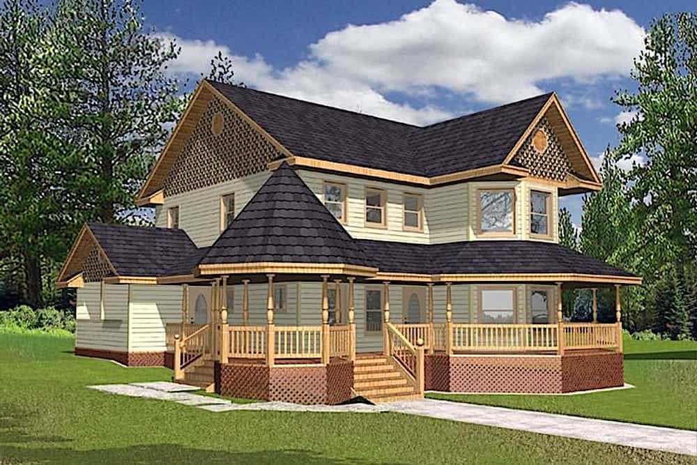 3-Bedroom, 2312 Sq Ft Victorian Home - Plan #132-1307 - Main Exterior