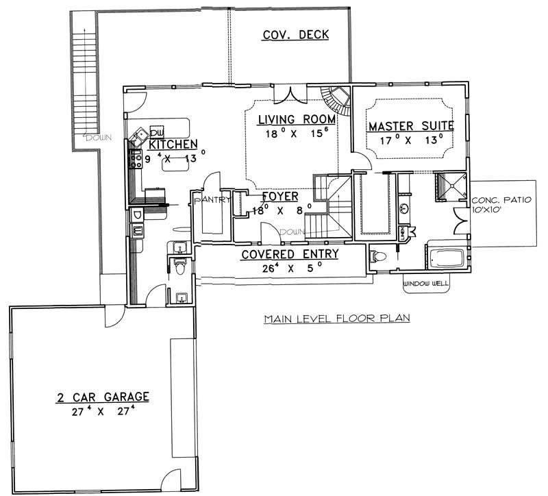 MAIN LEVEL FLOOR PLAN