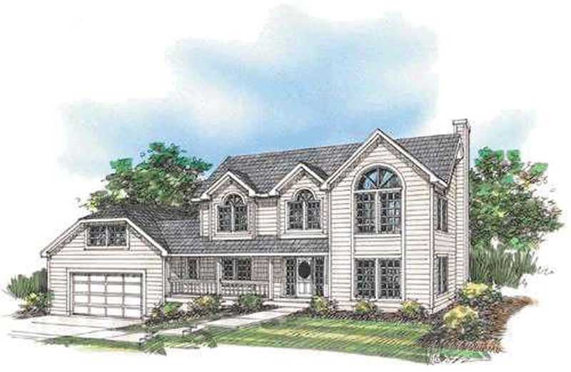 4-Bedroom, 2455 Sq Ft Concrete Block/ ICF Design House Plan - 132-1331 - Front Exterior