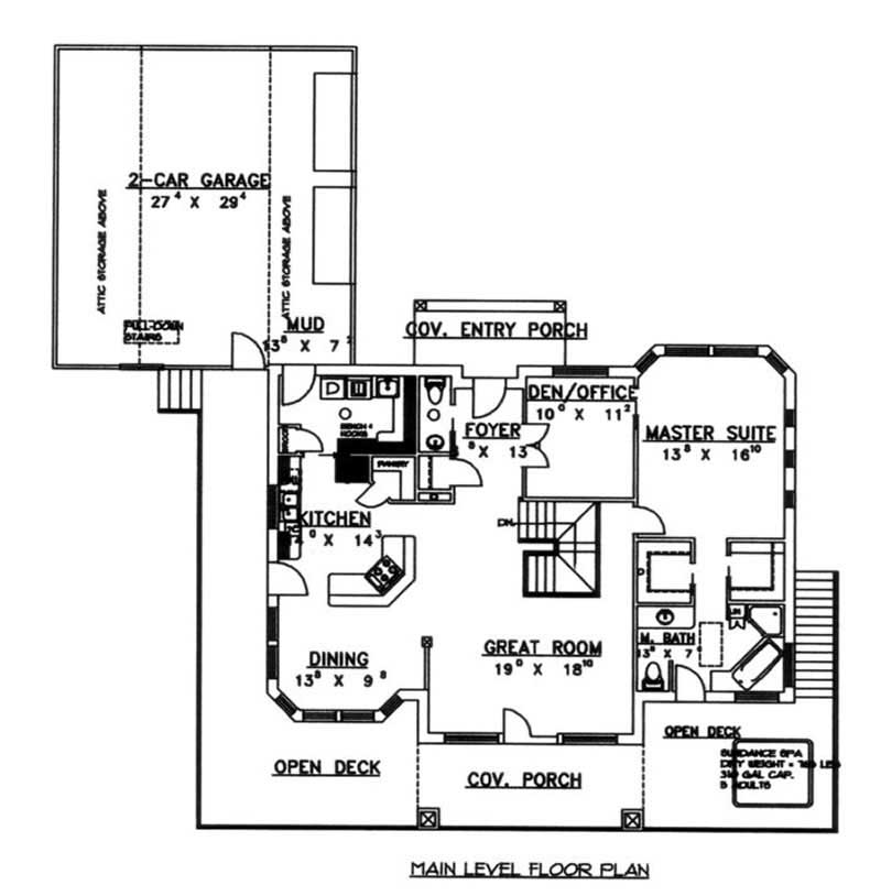 MAIN LEVEL FLOOR PLAN