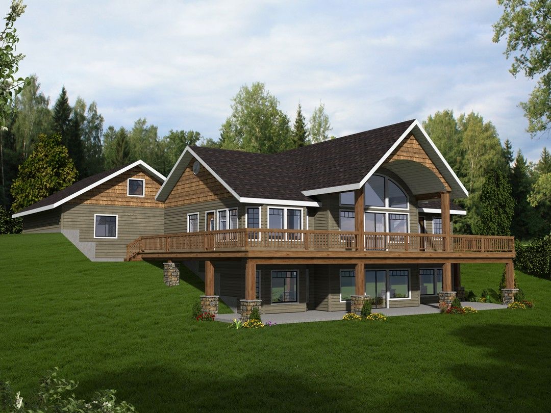 2-Bedroom, 3284 Sq Ft Concrete Block/ ICF Design Home Plan - 132-1351 - Main Exterior