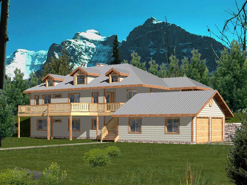 4-Bedroom, 2812 Sq Ft Ranch House Plan - 132-1377 - Front Exterior