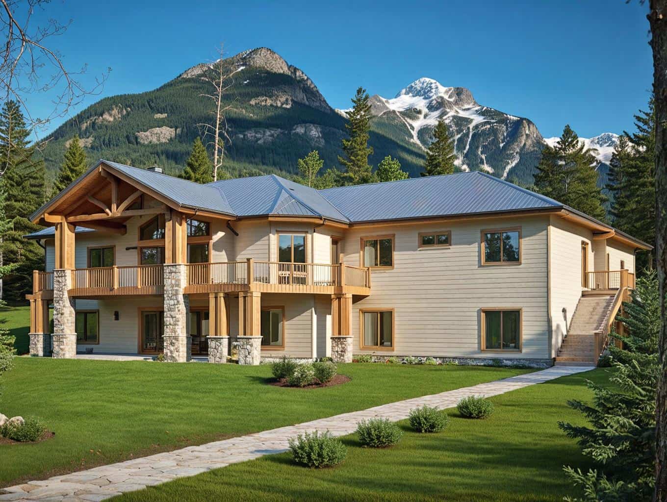 3-Bedroom, 2709 Sq Ft Vacation Homes House Plan - 132-1378 - Front Exterior