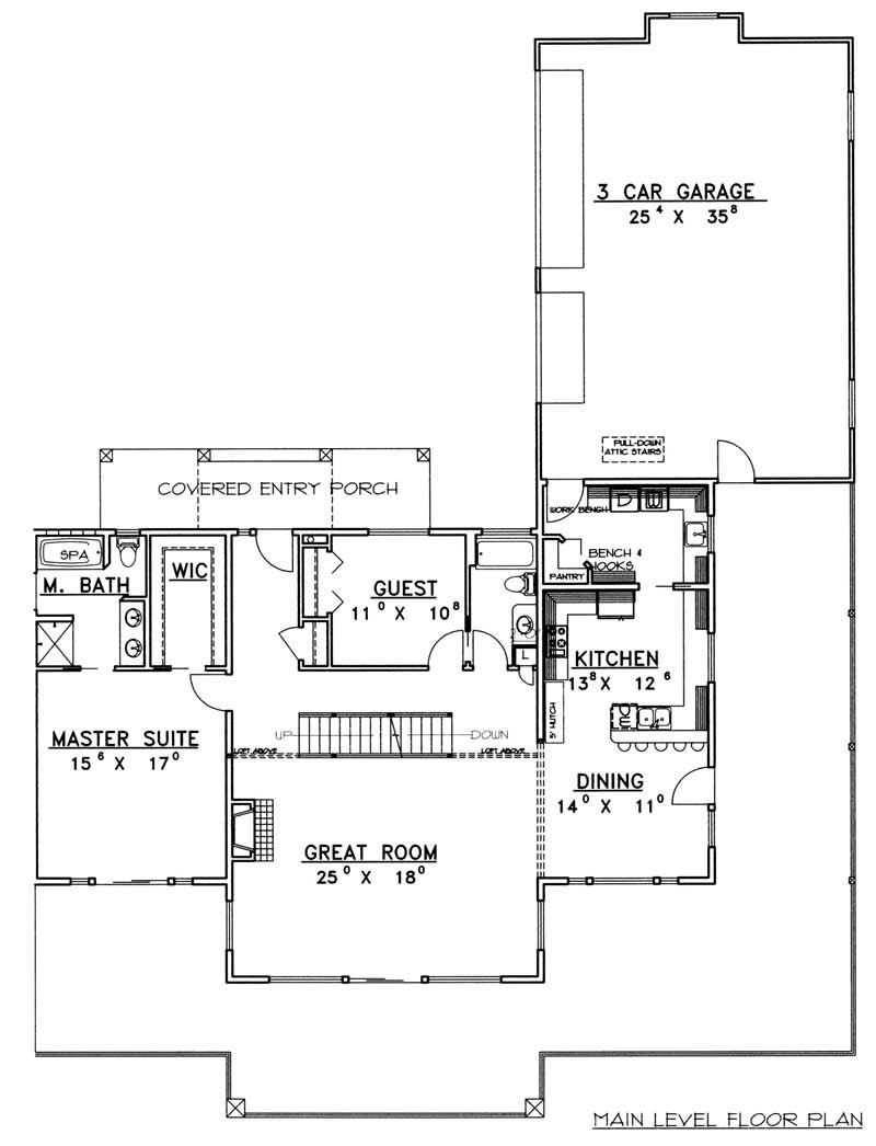 MAIN LEVEL FLOOR PLAN