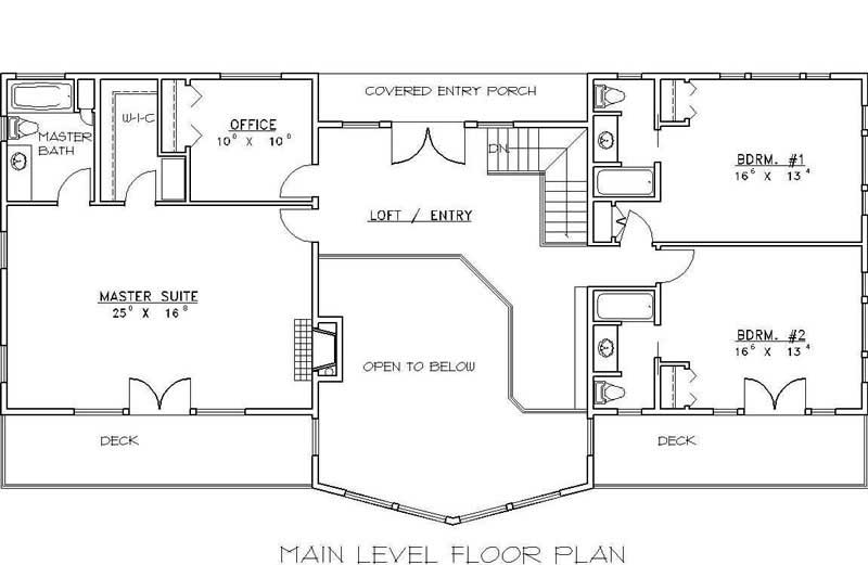 SECOND LEVEL FLOOR PLAN