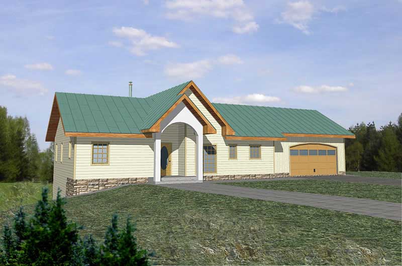 3-Bedroom, 2542 Sq Ft Craftsman House Plan - 132-1411 - Front Exterior