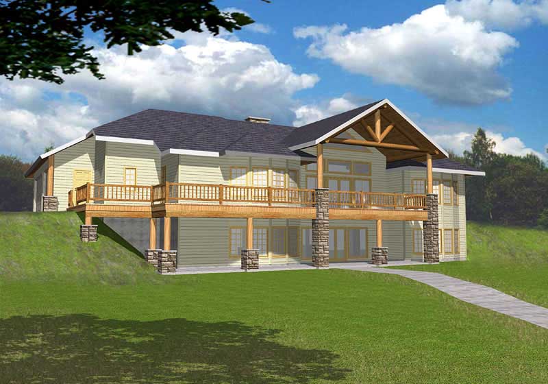 4-Bedroom, 2660 Sq Ft Home Plan - 132-1416 - Main Exterior