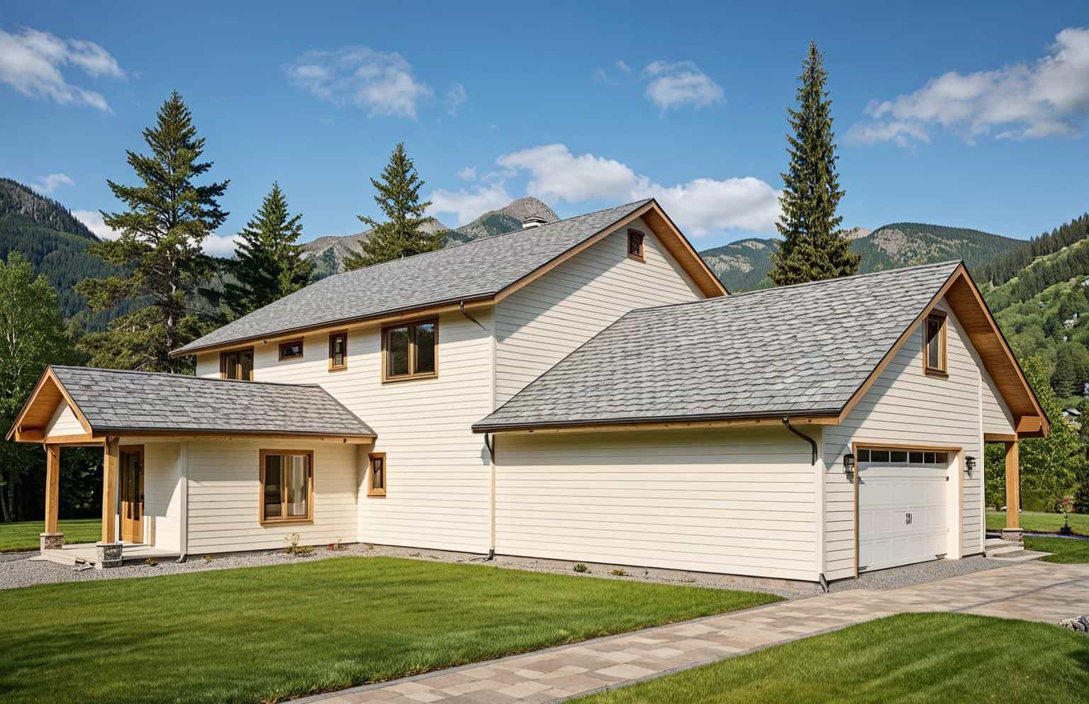 4-Bedroom, 4192 Sq Ft Prairie House Plan - 132-1422 - Front Exterior