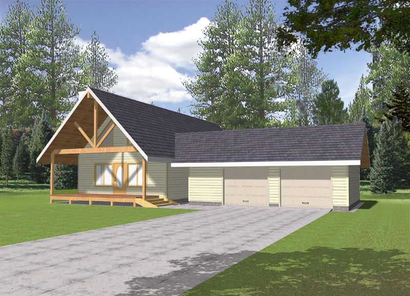 2-Bedroom, 1600 Sq Ft Vacation Homes Home - Plan #132-1456 - Main Exterior