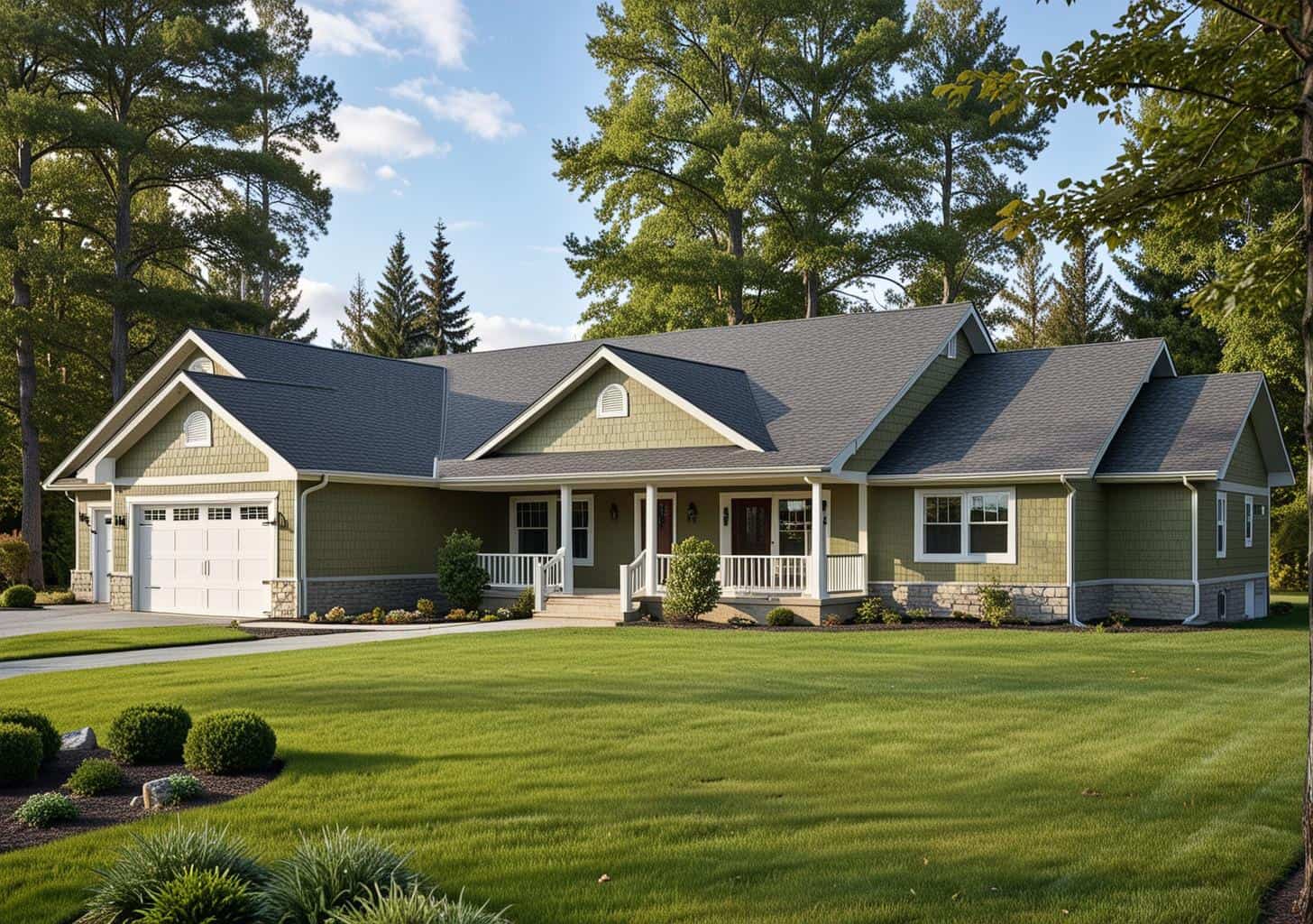 3-Bedroom, 2098 Sq Ft Country Home Plan - 132-1474 - Main Exterior