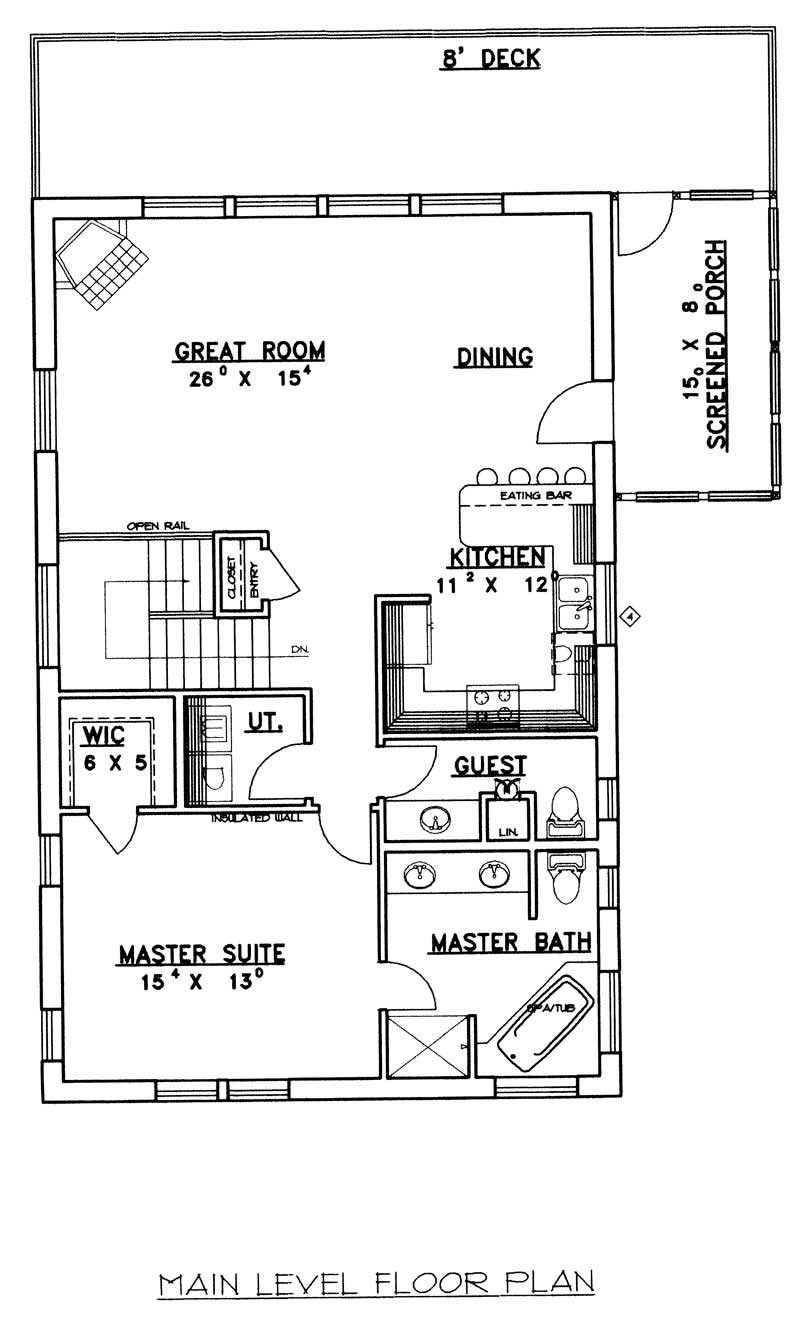 MAIN LEVEL FLOOR PLAN