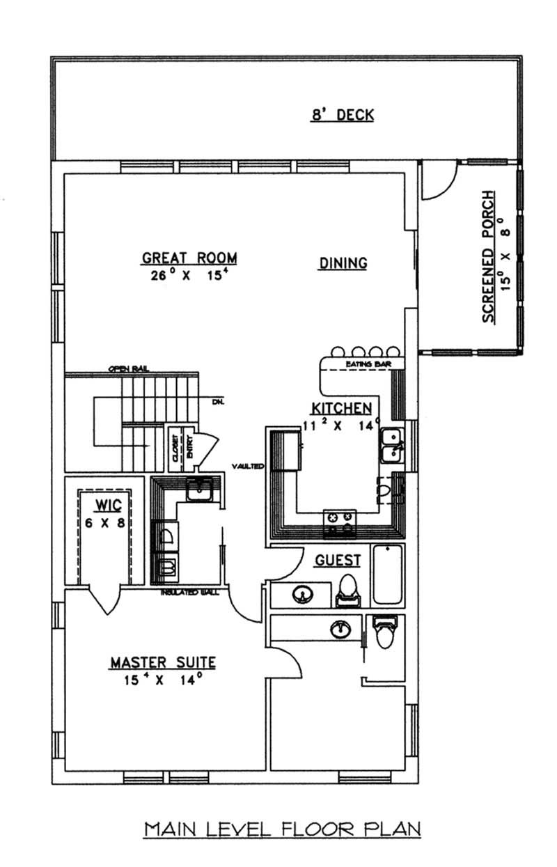 MAIN LEVEL FLOOR PLAN